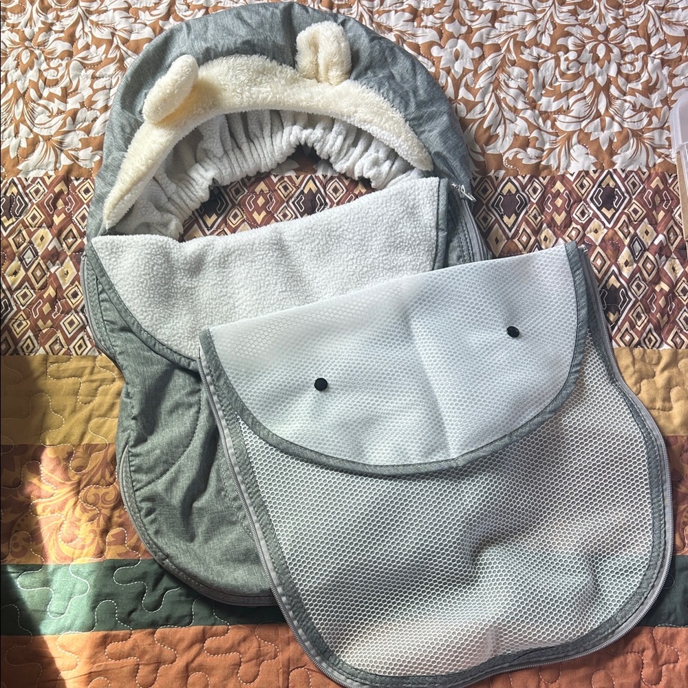 Infant Car seat Cover for winter and summer!